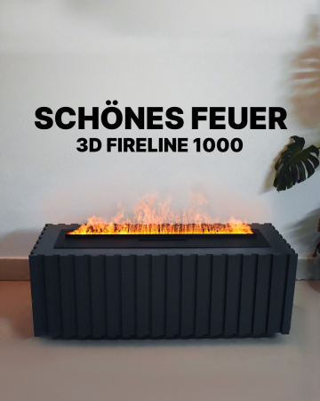 Каминокомплект Custom с очагом Schones Feuer 3D FireLine 1000