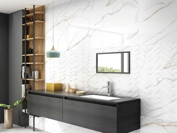 Настенная плитка STATUARIO IRON ORE 30x90 от Gravita (Индия)