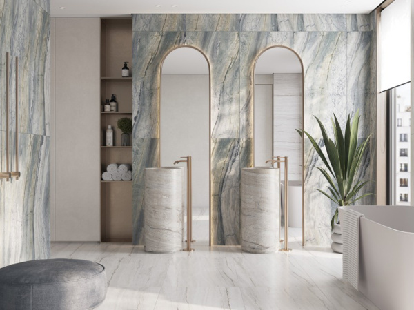 Керамогранит Elemento 17543 светло-серый ректификат 60x120 от Mei (Германия)