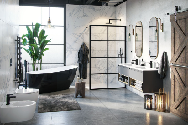 Ванна EXCELLENT Comfort 2.0 175x74 (белая/черная)