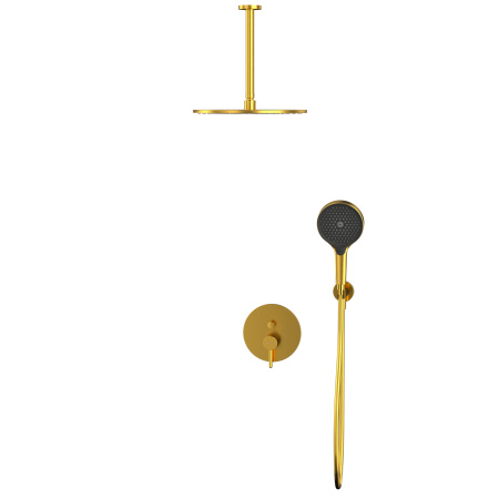 Система для душа скрытого монтажа WHITECROSS Y YSET12TOPGLB (брашированное золото)