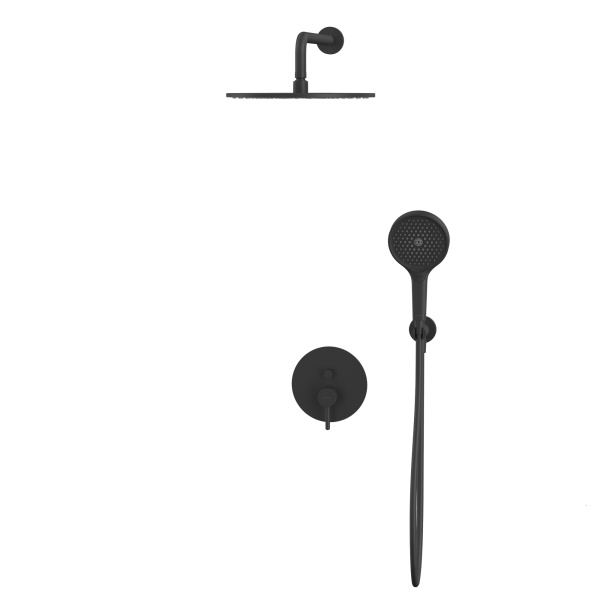 Система для душа скрытого монтажа WHITECROSS Y YSET04TOPBL (черный мат)