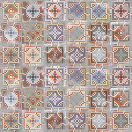 Декор 1900 Comillas 20x20 от Vives Ceramica (Испания)