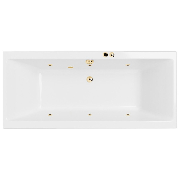 Ванна EXCELLENT Pryzmat Slim 180x80 "SOFT" (золото)