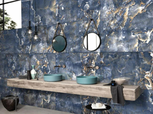 Керамогранит Speranza gold light blue High glossy (GR206) 60x120 от Primavera (Индия)