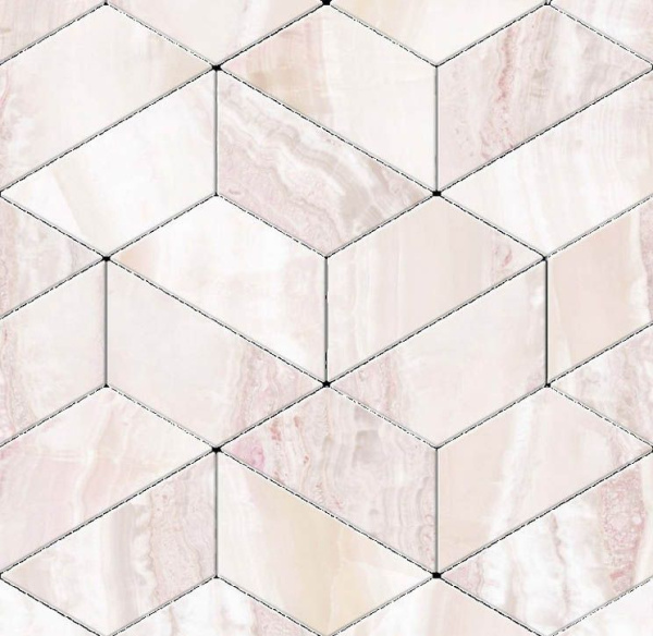 Мозаика SENSI MOS. ENIGMA ONICE BE. 30x34 от ABK Ceramiche (Италия)