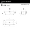 Ванна WHITECROSS Clover 170x72 (RAL мат) иск. камень