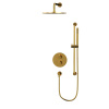 Термостатическая душевая система скрытого монтажа WHITECROSS Y YSET09GLB (брашированное золото)
