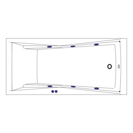 Ванна WHITECROSS Palace 170x75 "SOFT" (белый)