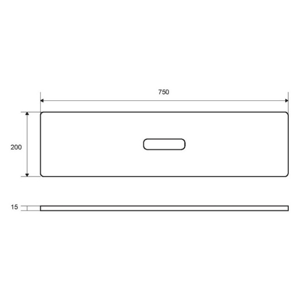 Полка на ванну EXCELLENT ZEN