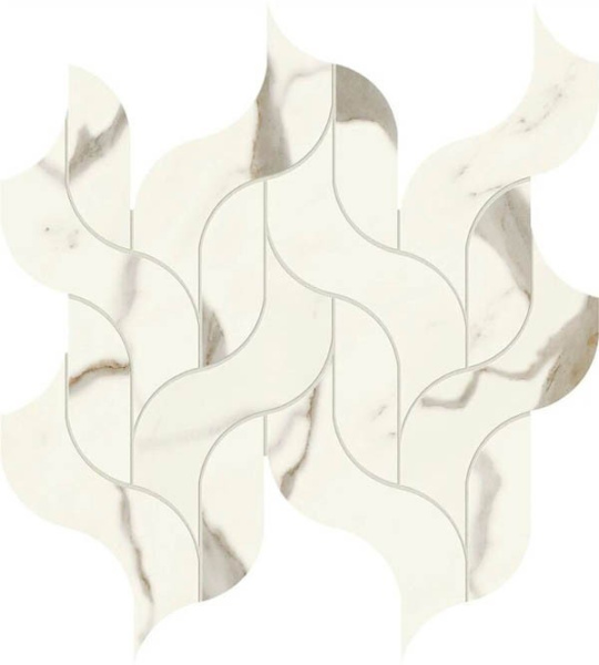 Мозаика Marvel X Calacatta Sublime Mosaico Waterfall Lappato (AF8S) 30.5x27.7 от Atlas Concorde (Италия)
