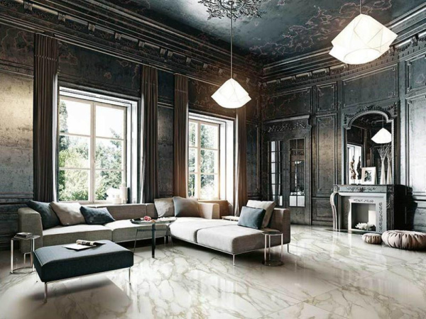 Керамогранит ETOILE CREME GLOSSY RET (761663) 80x180 от REX Ceramiche (Италия)