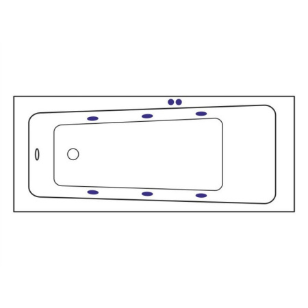 Ванна EXCELLENT Ava 160x70 "SOFT" (белый)