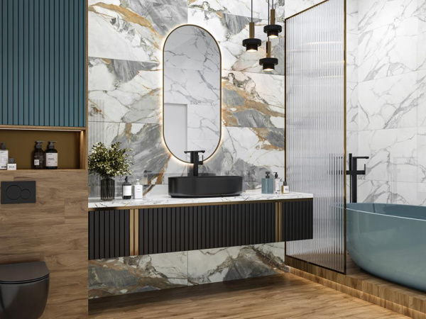 Керамогранит Matrix Gray полированный (60120MAX15P) 60x120x0.7 от LCM (Индия)