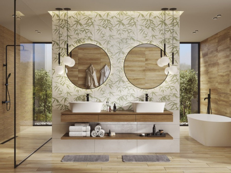 Настенная плитка Japandi бежевый (16486) 25x75 от Mei (Германия)