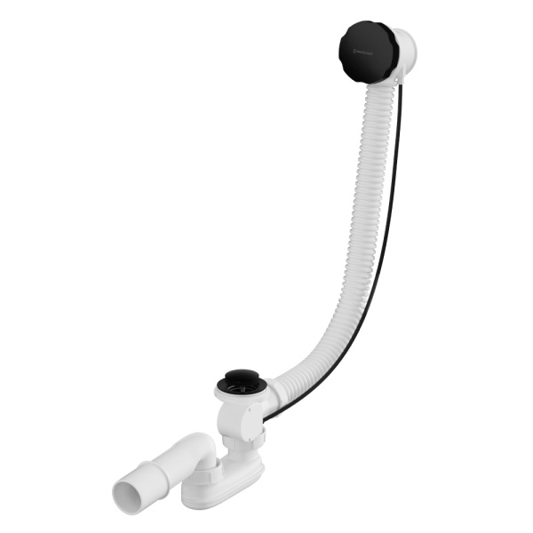 Слив-перелив WHITECROSS 60 см. (черный мат)