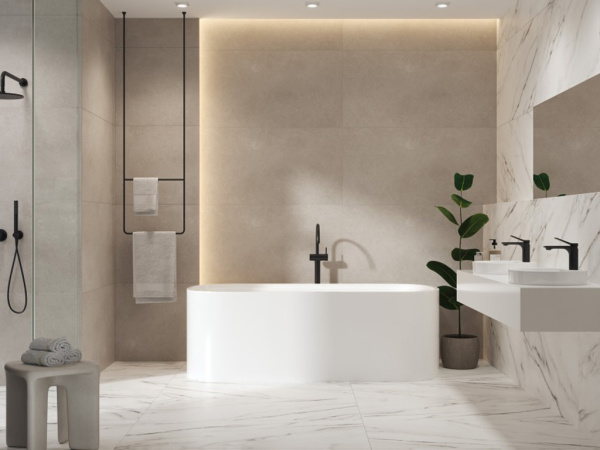 Керамогранит Bliss 17541 белый ректификат 60x120 от Mei (Германия)