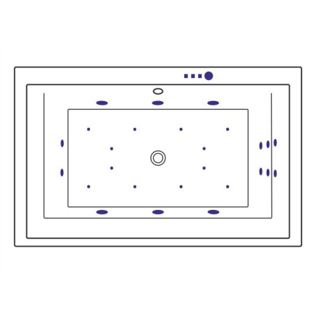 Ванна EXCELLENT Crown Lux 190x120 "ULTRA" (золото)