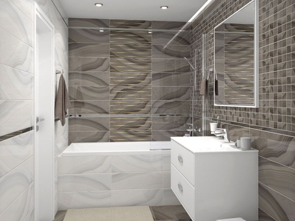 Бордюр метал. серебро глянцевое 50 1.6x50 от Laparet