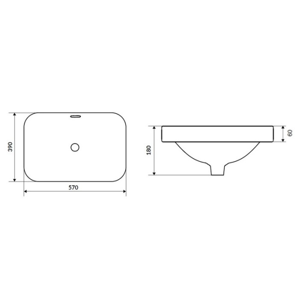 Умывальник EXCELLENT Hasko