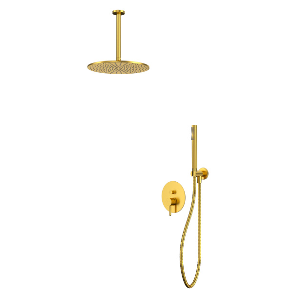 Система для душа скрытого монтажа WHITECROSS Y YSET12GLB (брашированное золото)
