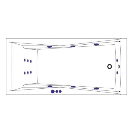 Ванна WHITECROSS Palace 170x75 "SMART" (белый)