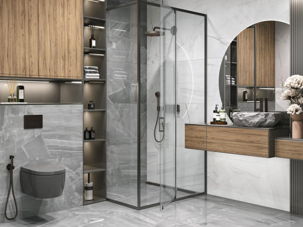 Керамогранит Impression Steel sugar-эффект (60120IPR17) 60x120x0.95 от Delacora (Россия)