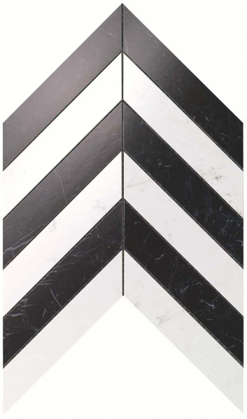 Мозаика настенная Marvel Stone Chevron Cold Wall (9SCL) 30.5x25 от Atlas Concorde (Италия)