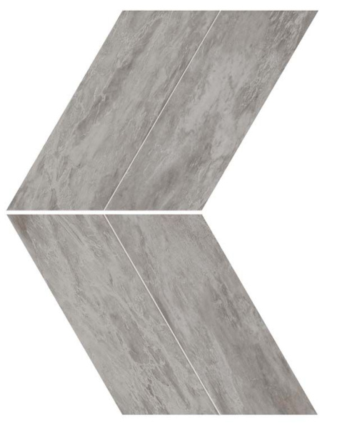 Мозаика керамогранит Marvel Stone Bardiglio Grey Chevron Lappato (AS1U) 22.5x22.9 от Atlas Concorde (Италия)