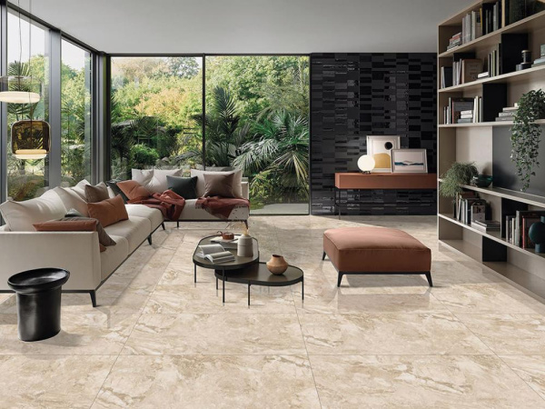 Керамогранит Brecia Ivory Polished (PR104) 60x60 от Primavera (Индия)