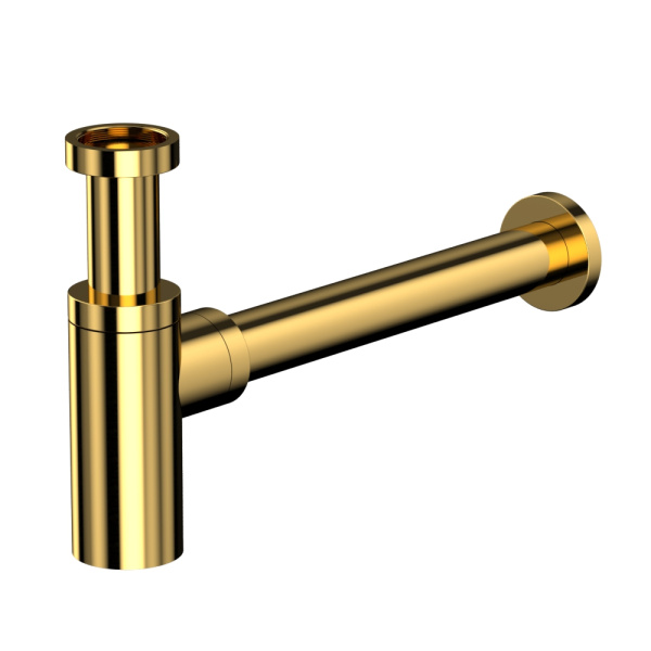 Сифон для умывальника декоративный WHITECROSS A186GL (золото)