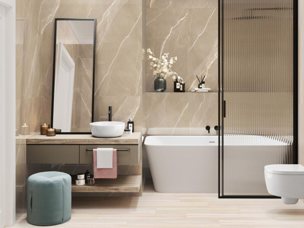 Керамогранит Essential Marron полированный (60120ESE21P) 60x120 от New Trend (Россия)