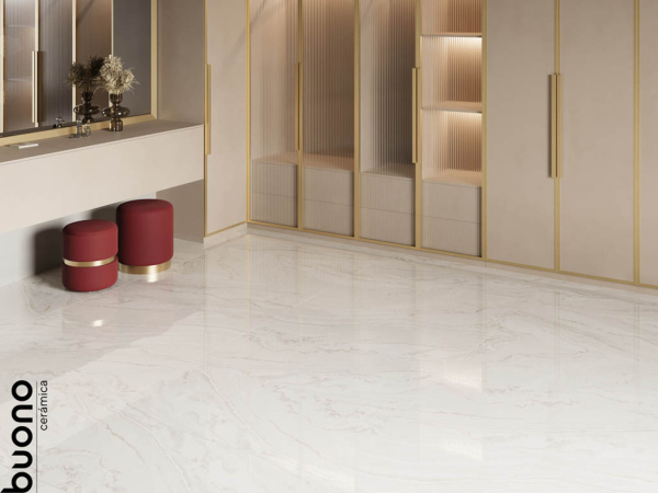 Керамогранит Marble Carrara Livia Glossy полированная (M4401P) 60x120 от Buono (Индия)
