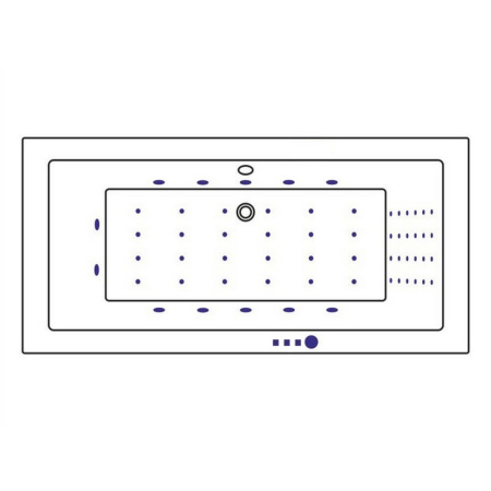 Ванна WHITECROSS Savia Duo 170x80 "NANO" (золото)