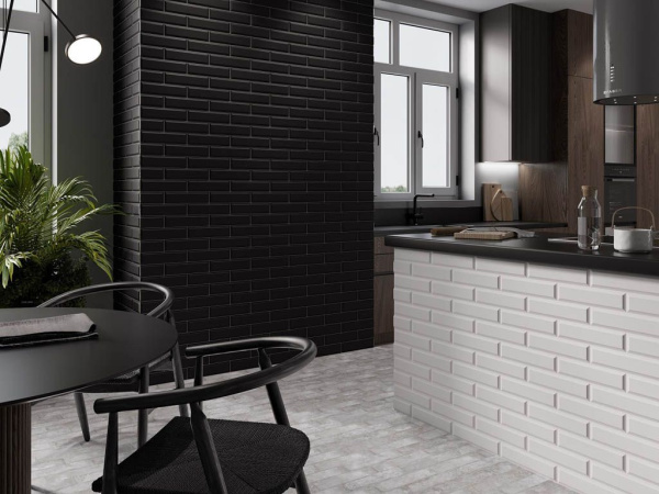 Настенная плитка MARSELLA NOIR MAT 7.5x30 от El Barco (Испания)