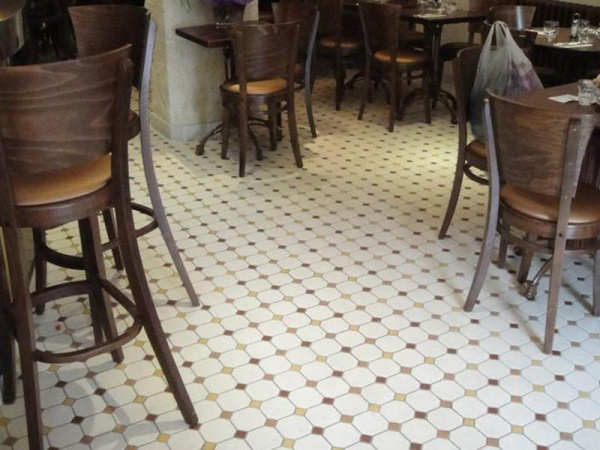 Керамогранит 4420 OCT21+14-B Brick Red OCTAGON 20/Ochre Yellow 21 + Black 14 Dots 30x30 от TopCer (Португалия)