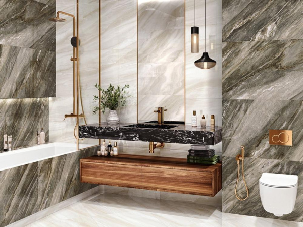 Керамогранит Davinci Gold суперполированный (60120DVN31HG) 60x120x0.8 от LCM (Индия)