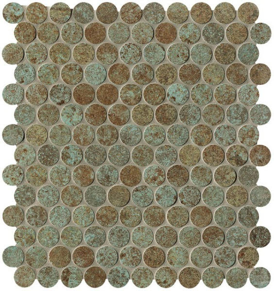Мозаика Sheer Deco Rust Round Mosaico (fPDJ) 29.5x32.5 от FAP Ceramiche (Италия)