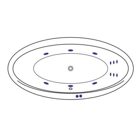 Ванна EXCELLENT Lumina 190x95 "LINE" (хром)