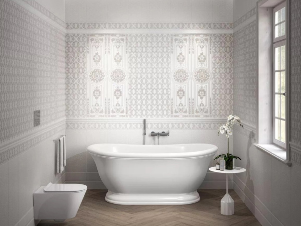 Плинтус Флориан белый матовый обрезной (FMF022R) 30x12x13 от Kerama Marazzi (Россия)