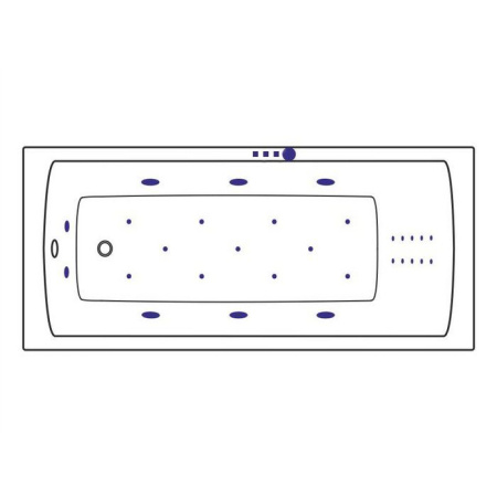 Ванна EXCELLENT Aquaria 160x70 "ULTRA NANO" (золото)