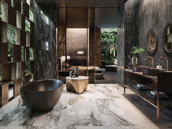 Керамогранит THE WILD SPIRIT TIGER BLUE LX (0502016) 59.6x119.2 от Roberto Cavalli (Италия)