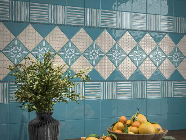 Декор Бахия 1 бежевый светлый глянцевый (KMD3STA013GN) 9.8x9.8x0.7 от Kerama Marazzi (Россия)