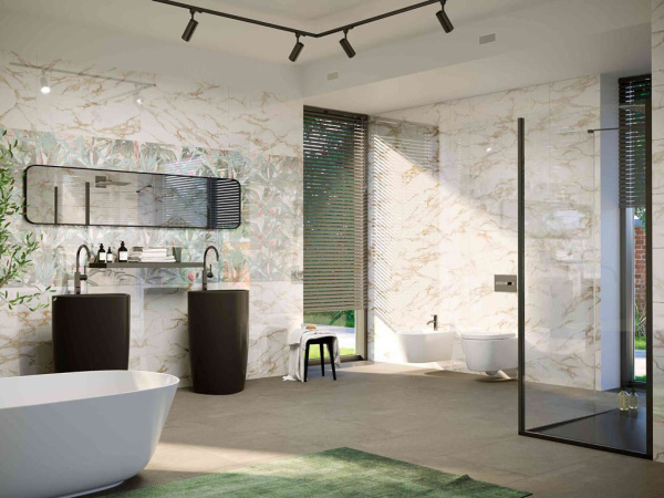 Настенная плитка Shine white 30x90 от Creto (Россия)