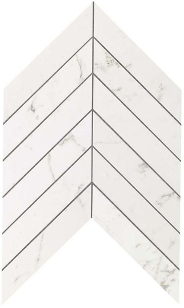Мозаика настенная Marvel Stone Chevron Carrara Pure Wall (9SCA) 30.5x25 от Atlas Concorde (Италия)