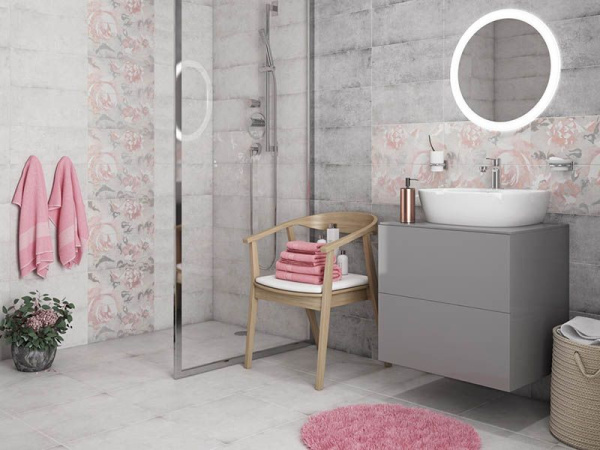 Бордюр Navi (NV1J071D) розовый 5x44 от Cersanit (Россия)