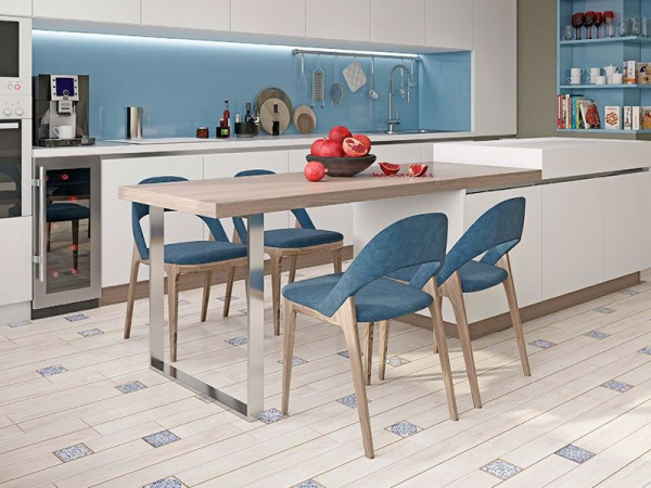 Керамогранит Ornamentwood глаз. декорированный бежевый (C-OW4M013D) 18.5x59.8 от Cersanit (Россия)