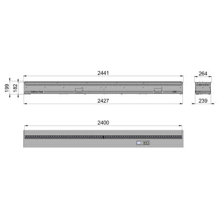 Электрический очаг 3D FireLine 2400