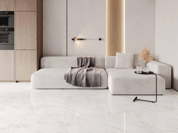 Керамогранит Carrara Immense Белый Полированный 80x80 от Ceradim (Индия)