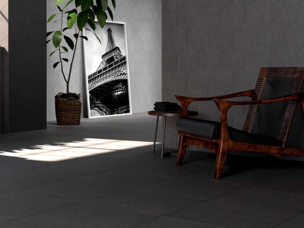 Керамогранит AOKP QAOG Modena Black Rectified 59.7x119.8 от Goldis Tile (Иран)